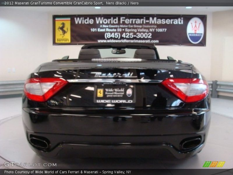Nero (Black) / Nero 2012 Maserati GranTurismo Convertible GranCabrio Sport