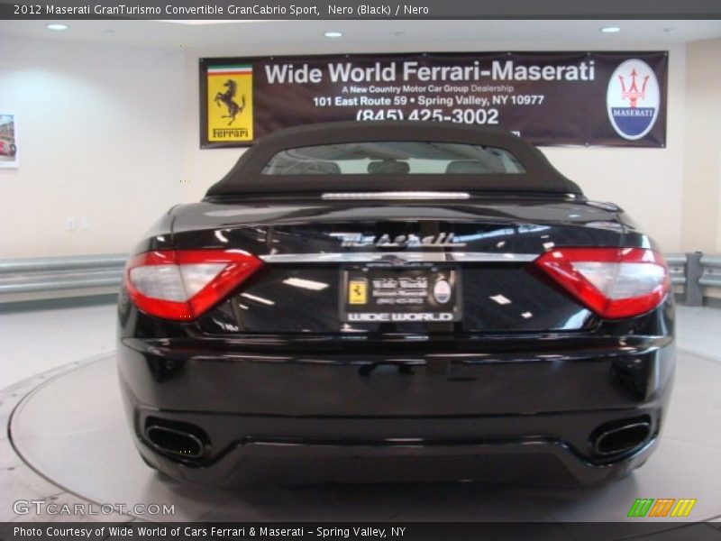 Nero (Black) / Nero 2012 Maserati GranTurismo Convertible GranCabrio Sport