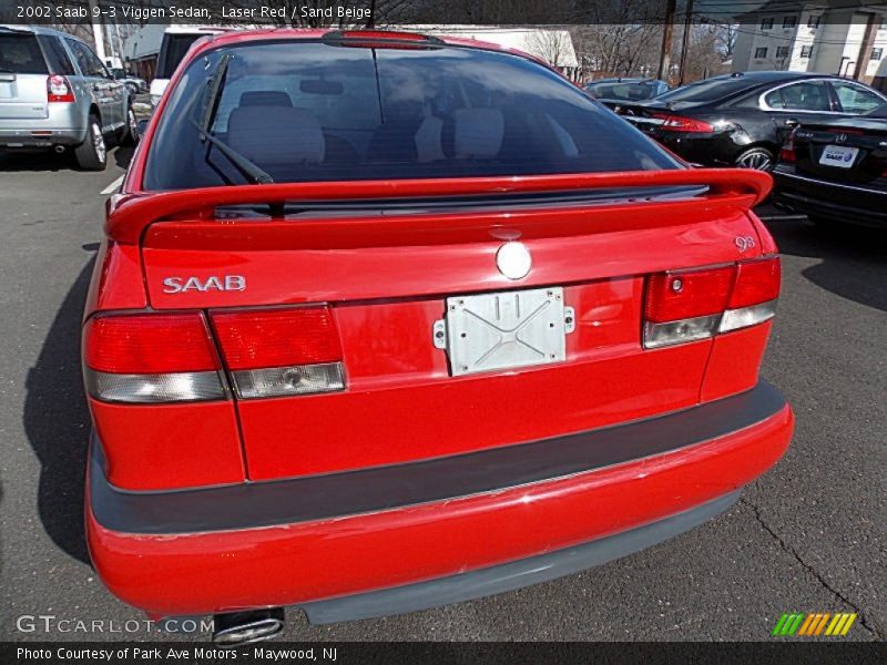 Laser Red / Sand Beige 2002 Saab 9-3 Viggen Sedan