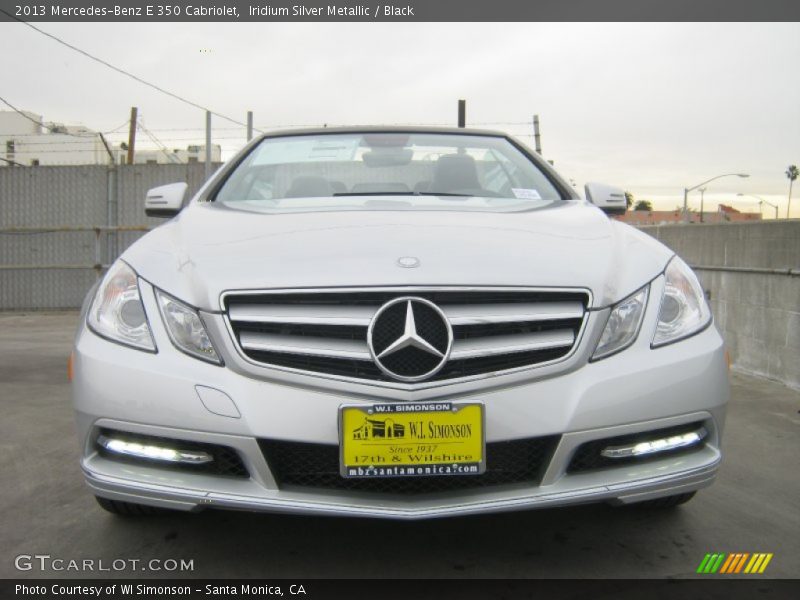 Iridium Silver Metallic / Black 2013 Mercedes-Benz E 350 Cabriolet