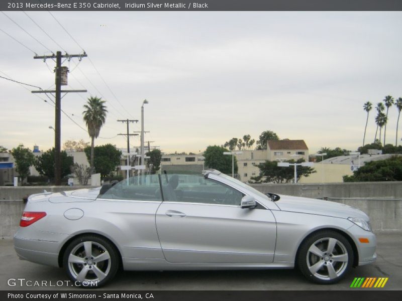 Iridium Silver Metallic / Black 2013 Mercedes-Benz E 350 Cabriolet