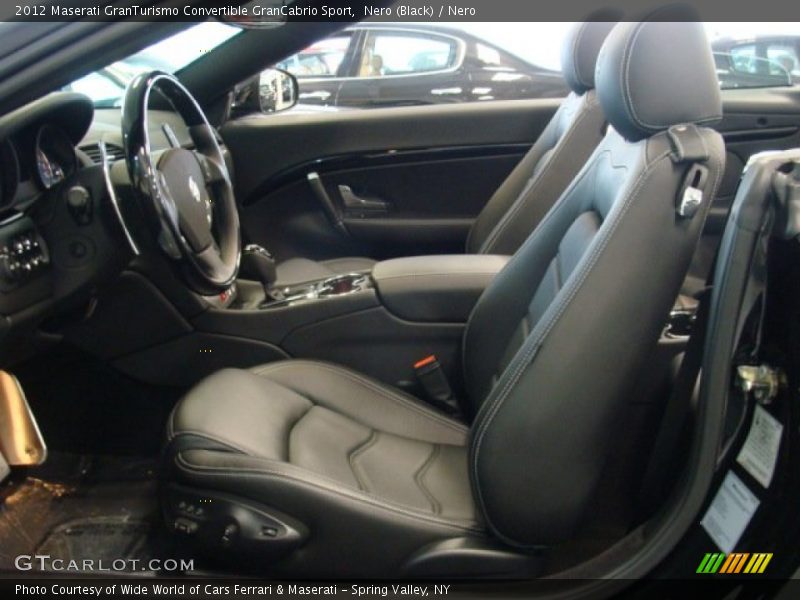 Front Seat of 2012 GranTurismo Convertible GranCabrio Sport