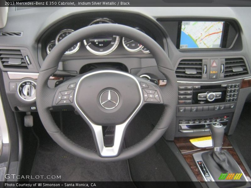 Iridium Silver Metallic / Black 2013 Mercedes-Benz E 350 Cabriolet