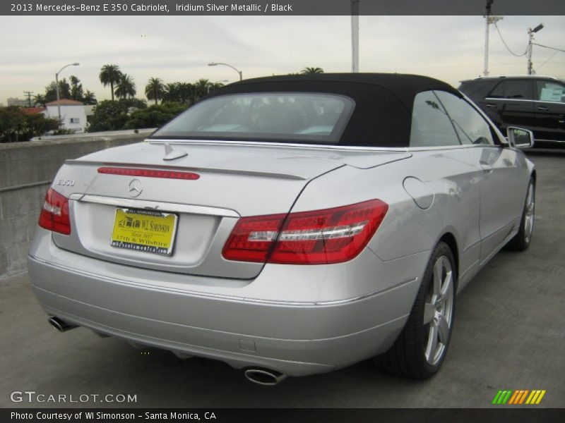 Iridium Silver Metallic / Black 2013 Mercedes-Benz E 350 Cabriolet