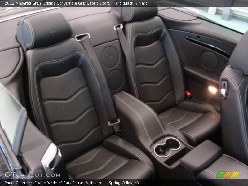 Rear Seat of 2012 GranTurismo Convertible GranCabrio Sport