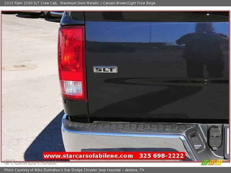 Maximum Steel Metallic / Canyon Brown/Light Frost Beige 2013 Ram 1500 SLT Crew Cab