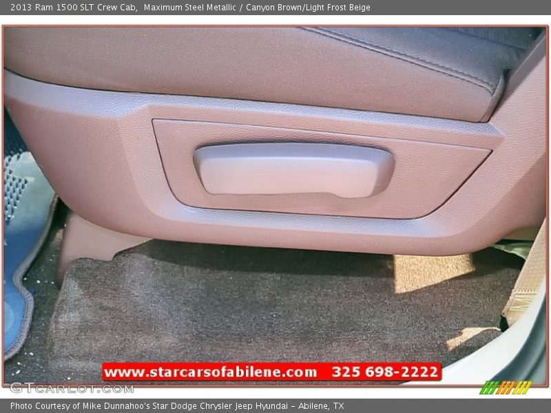 Maximum Steel Metallic / Canyon Brown/Light Frost Beige 2013 Ram 1500 SLT Crew Cab