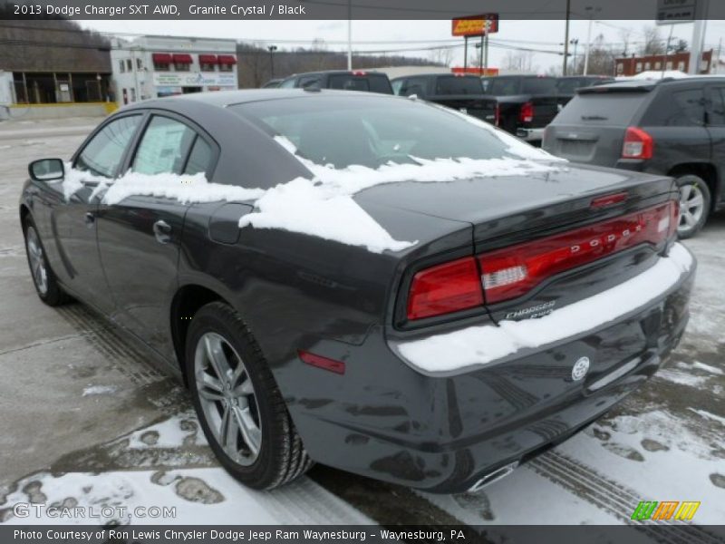 Granite Crystal / Black 2013 Dodge Charger SXT AWD