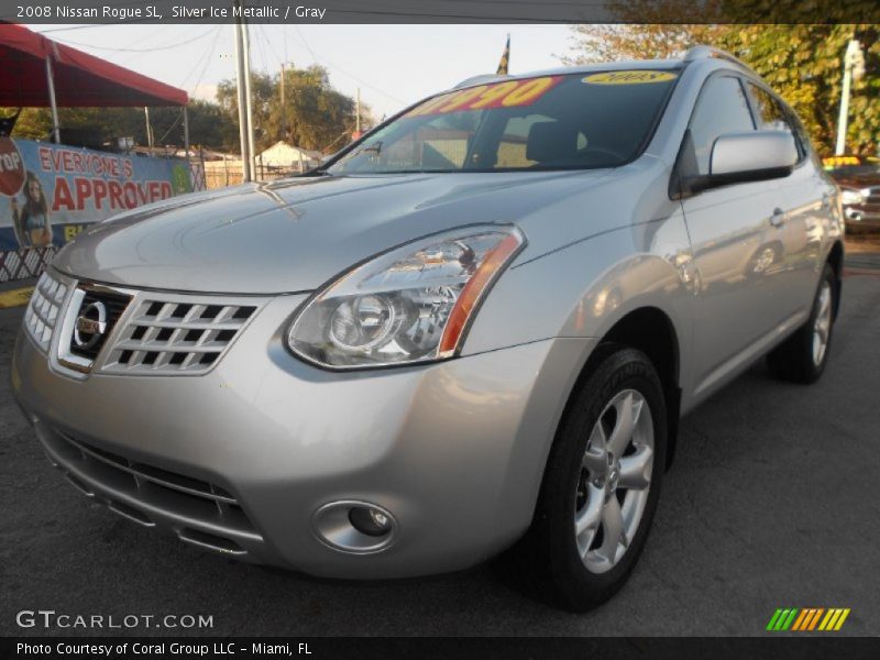 Silver Ice Metallic / Gray 2008 Nissan Rogue SL