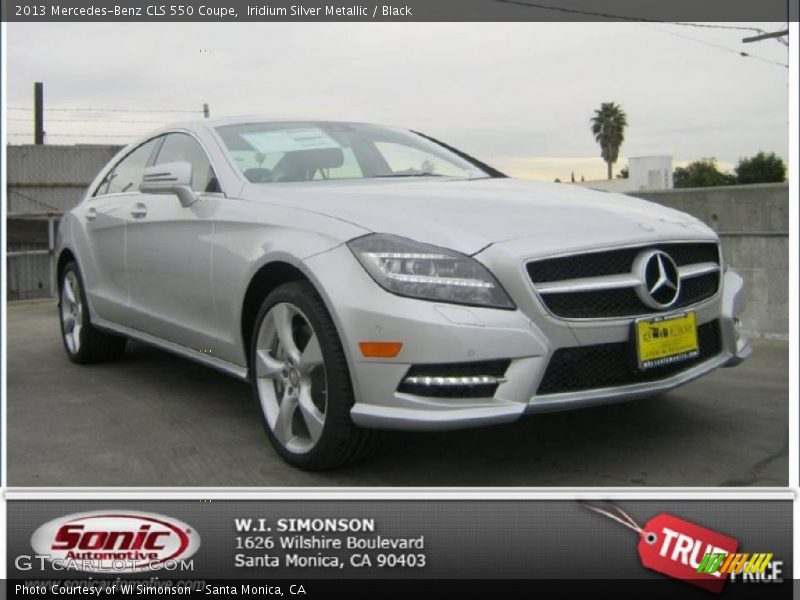 Iridium Silver Metallic / Black 2013 Mercedes-Benz CLS 550 Coupe