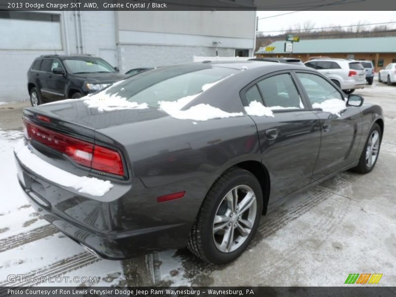 Granite Crystal / Black 2013 Dodge Charger SXT AWD