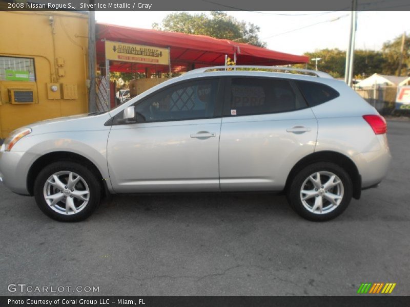 Silver Ice Metallic / Gray 2008 Nissan Rogue SL