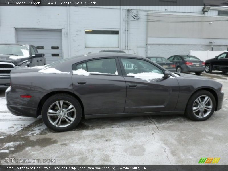 Granite Crystal / Black 2013 Dodge Charger SXT AWD