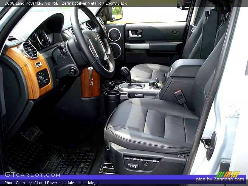 Zermatt Silver Metallic / Ebony Black 2008 Land Rover LR3 V8 HSE