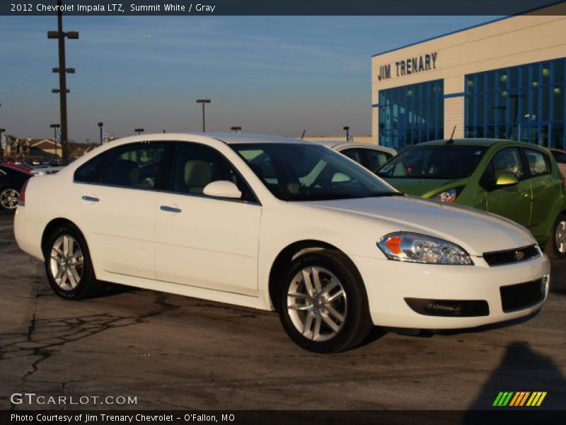 Summit White / Gray 2012 Chevrolet Impala LTZ