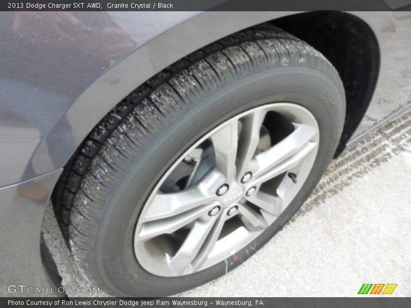 Granite Crystal / Black 2013 Dodge Charger SXT AWD
