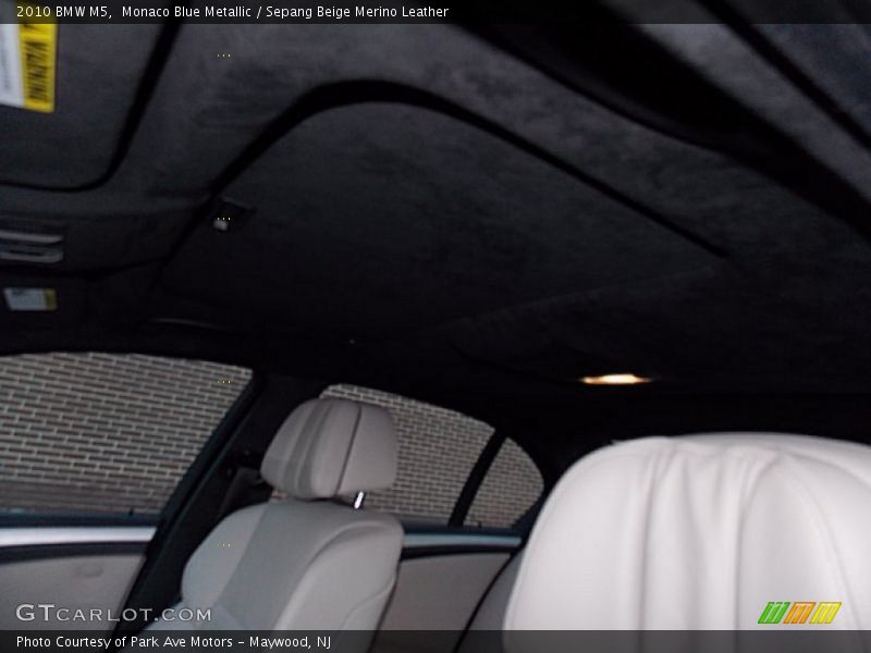 Monaco Blue Metallic / Sepang Beige Merino Leather 2010 BMW M5