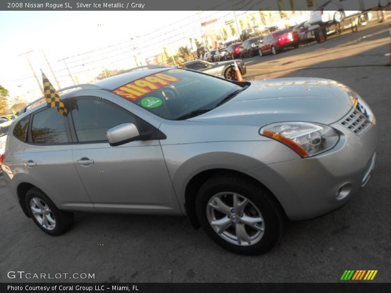 Silver Ice Metallic / Gray 2008 Nissan Rogue SL