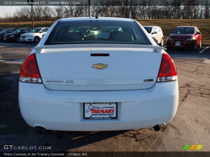 Summit White / Gray 2012 Chevrolet Impala LTZ
