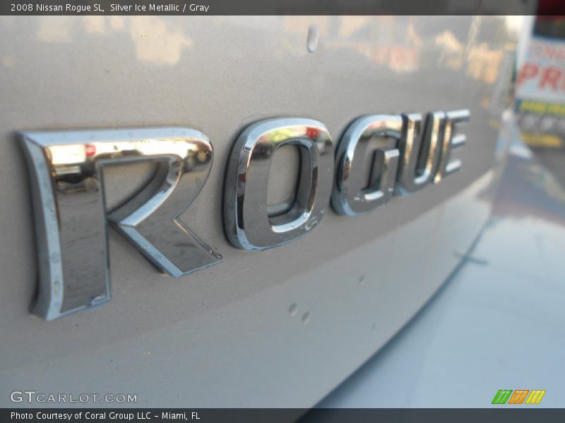 Silver Ice Metallic / Gray 2008 Nissan Rogue SL