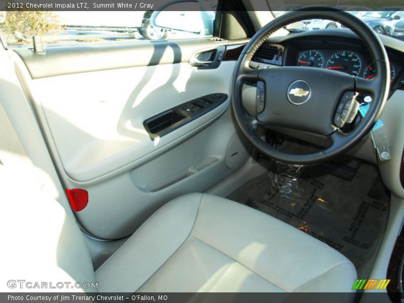 Summit White / Gray 2012 Chevrolet Impala LTZ