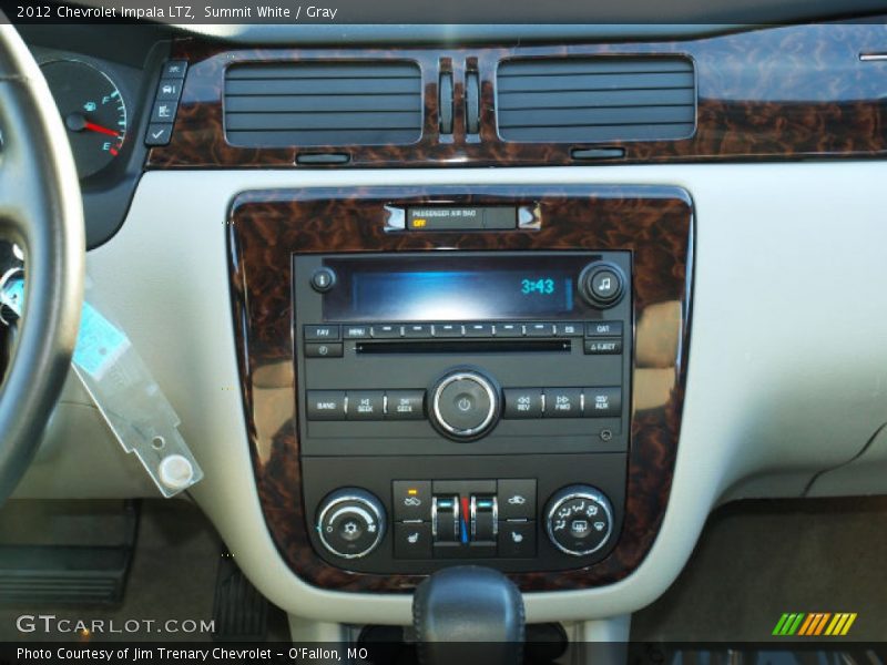 Summit White / Gray 2012 Chevrolet Impala LTZ