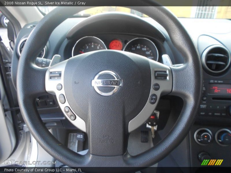 Silver Ice Metallic / Gray 2008 Nissan Rogue SL