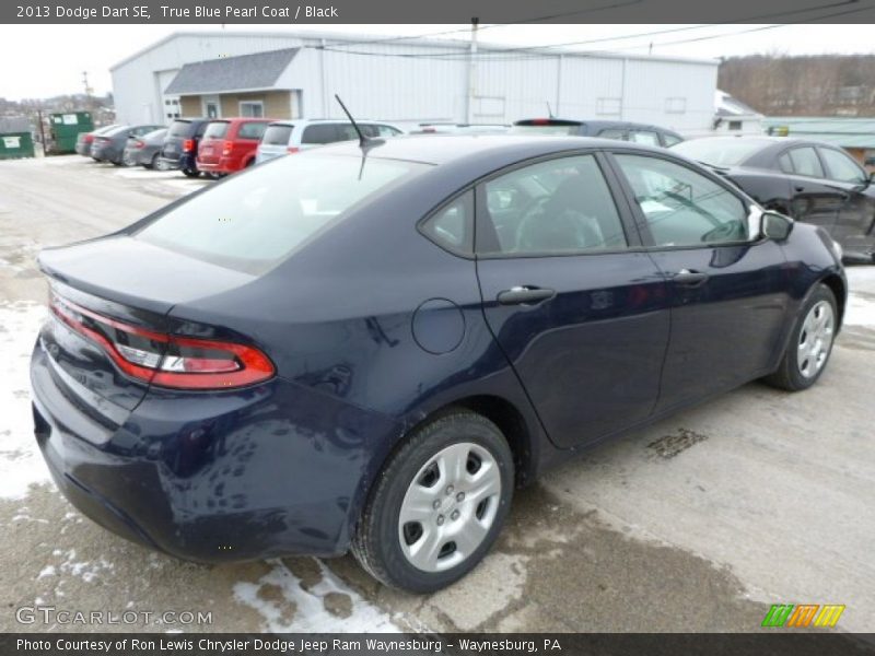 True Blue Pearl Coat / Black 2013 Dodge Dart SE