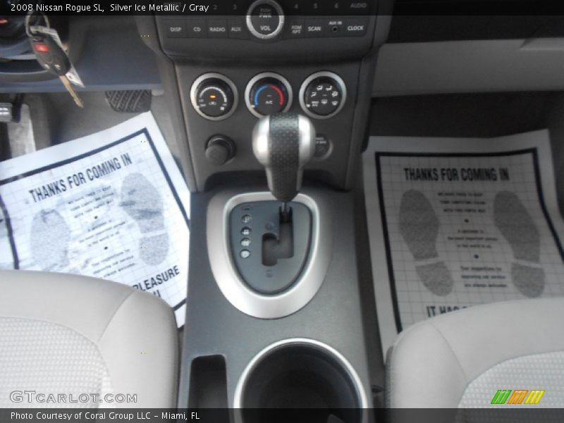Silver Ice Metallic / Gray 2008 Nissan Rogue SL