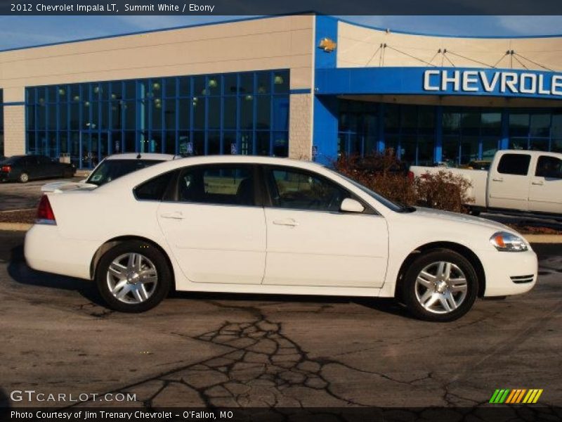 Summit White / Ebony 2012 Chevrolet Impala LT