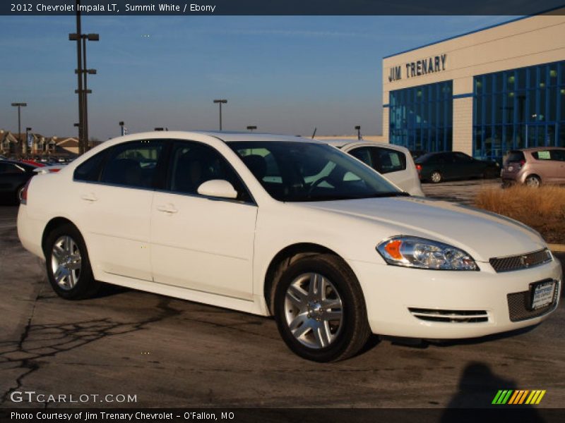 Summit White / Ebony 2012 Chevrolet Impala LT