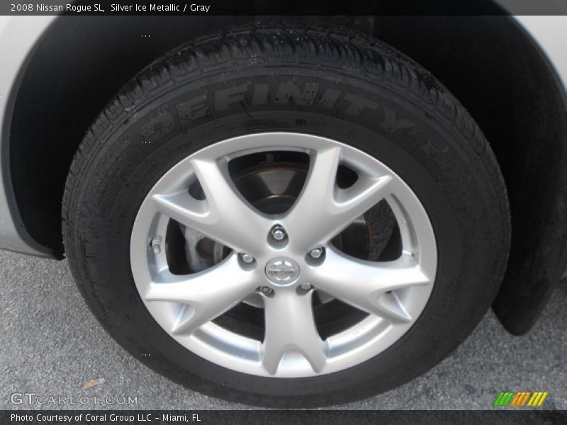 Silver Ice Metallic / Gray 2008 Nissan Rogue SL