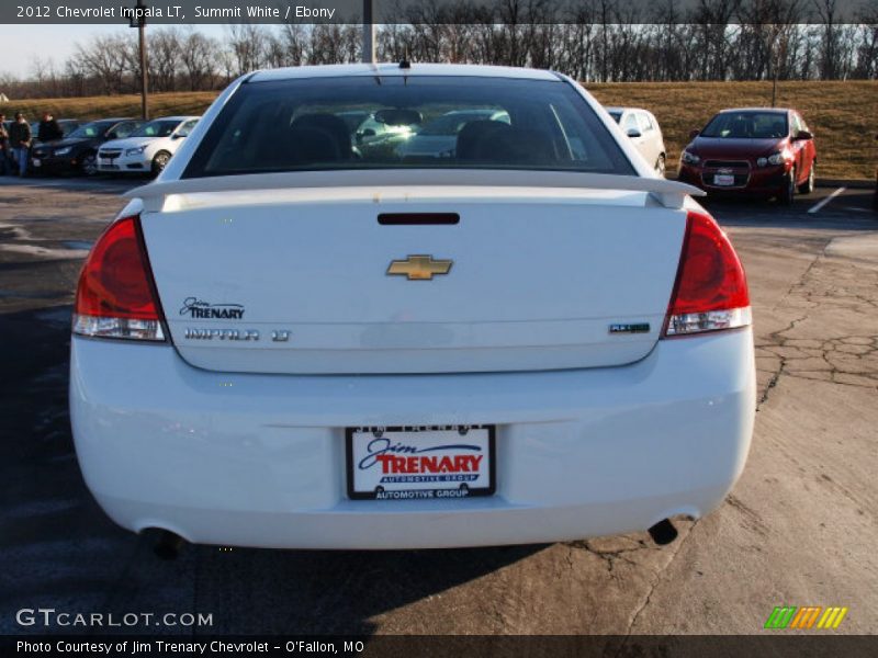Summit White / Ebony 2012 Chevrolet Impala LT