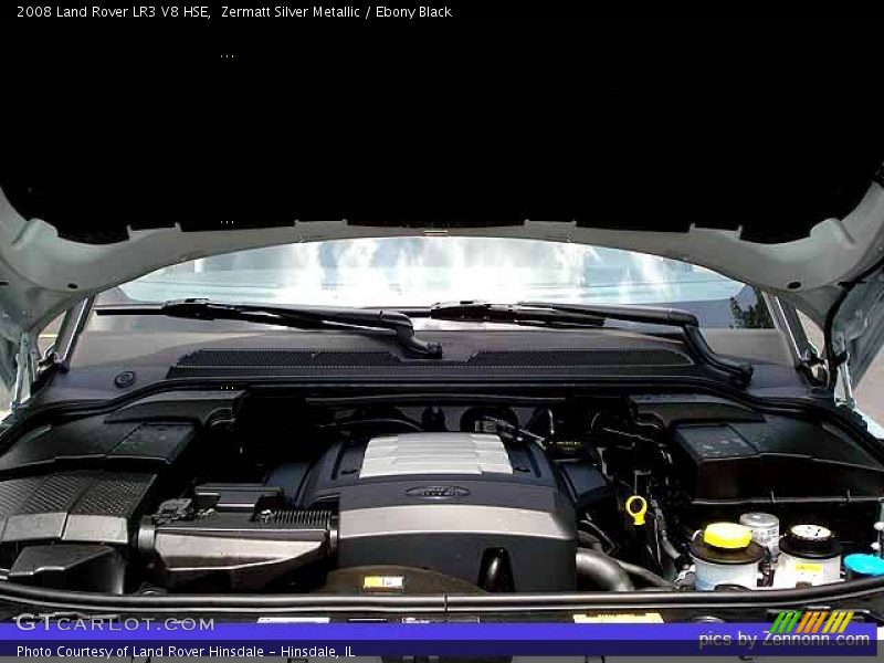 Zermatt Silver Metallic / Ebony Black 2008 Land Rover LR3 V8 HSE