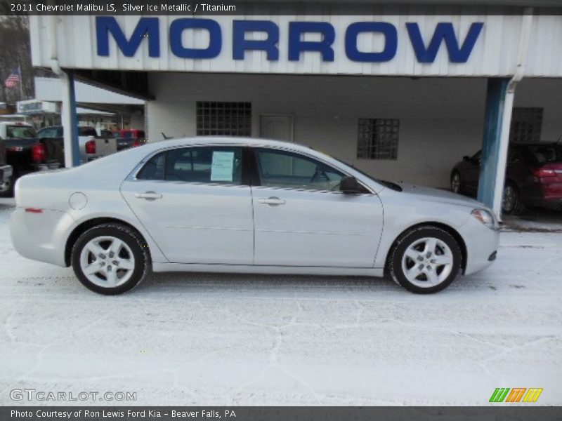 Silver Ice Metallic / Titanium 2011 Chevrolet Malibu LS