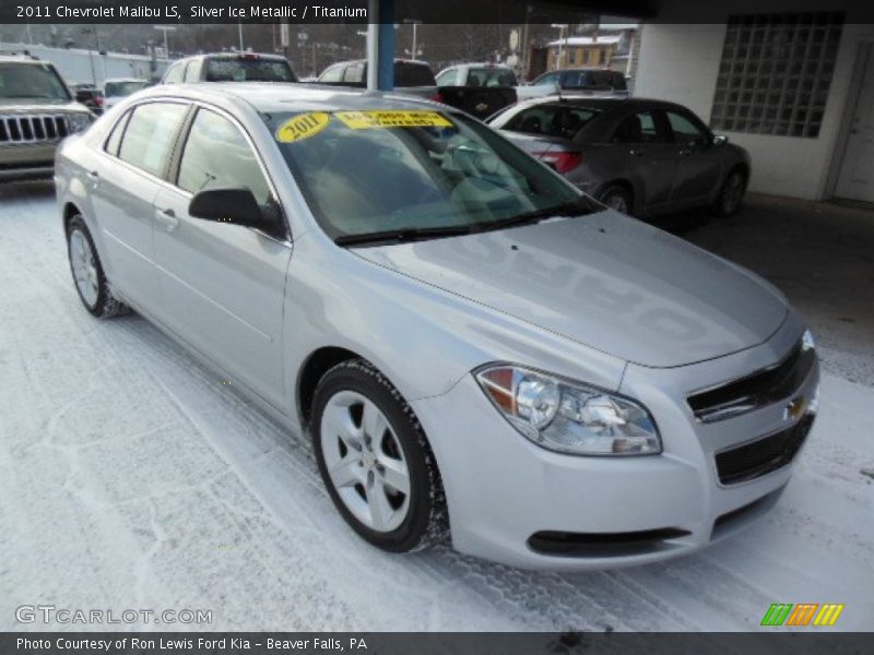 Silver Ice Metallic / Titanium 2011 Chevrolet Malibu LS