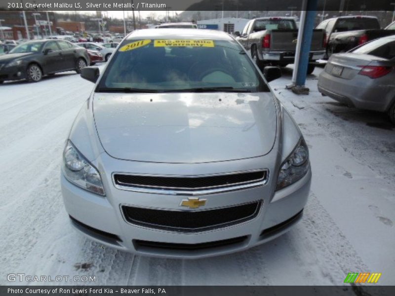 Silver Ice Metallic / Titanium 2011 Chevrolet Malibu LS