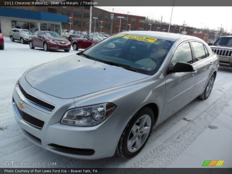 Silver Ice Metallic / Titanium 2011 Chevrolet Malibu LS