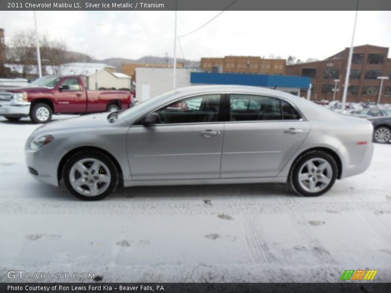 Silver Ice Metallic / Titanium 2011 Chevrolet Malibu LS