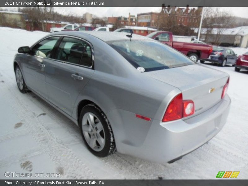 Silver Ice Metallic / Titanium 2011 Chevrolet Malibu LS