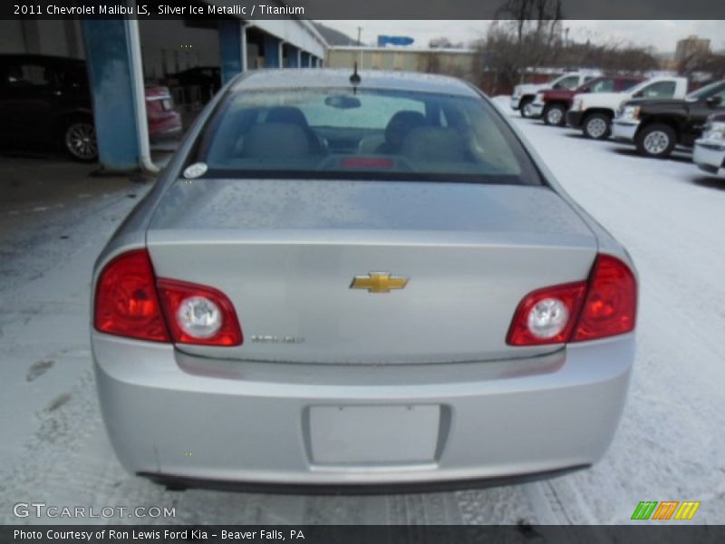 Silver Ice Metallic / Titanium 2011 Chevrolet Malibu LS