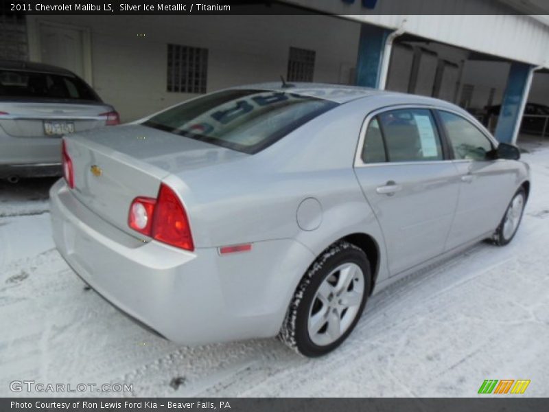 Silver Ice Metallic / Titanium 2011 Chevrolet Malibu LS