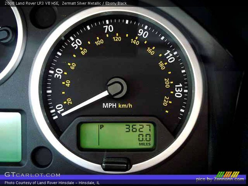 Zermatt Silver Metallic / Ebony Black 2008 Land Rover LR3 V8 HSE