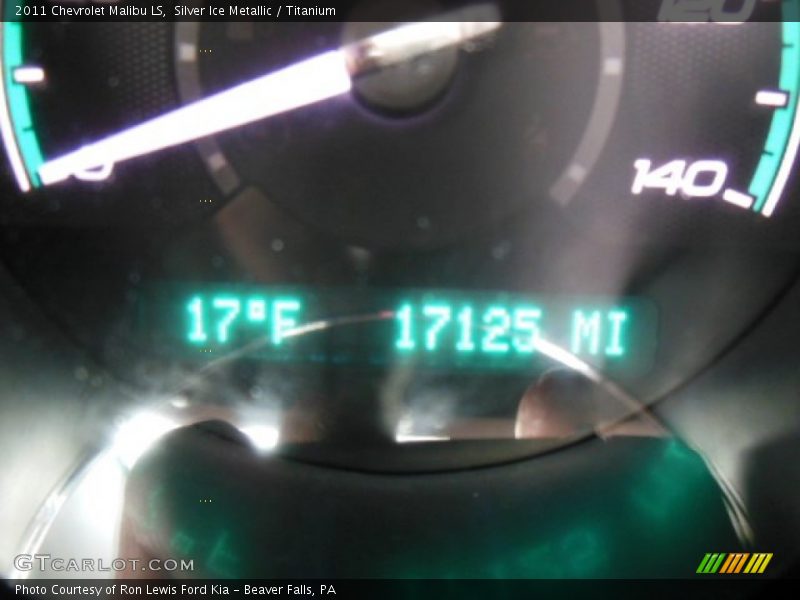 Silver Ice Metallic / Titanium 2011 Chevrolet Malibu LS