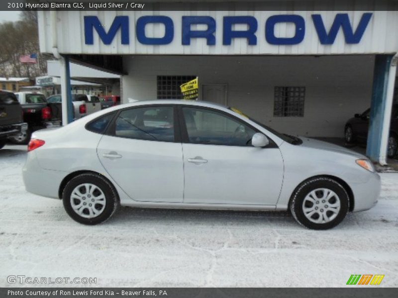 Liquid Silver / Gray 2010 Hyundai Elantra GLS