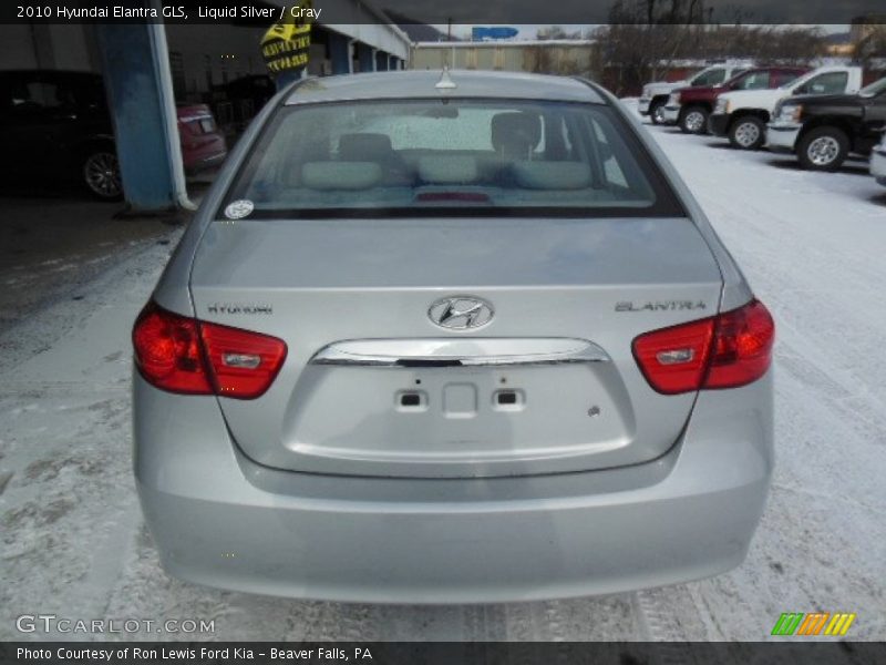 Liquid Silver / Gray 2010 Hyundai Elantra GLS