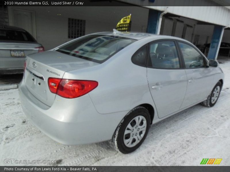 Liquid Silver / Gray 2010 Hyundai Elantra GLS