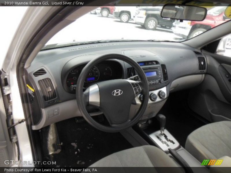 Liquid Silver / Gray 2010 Hyundai Elantra GLS