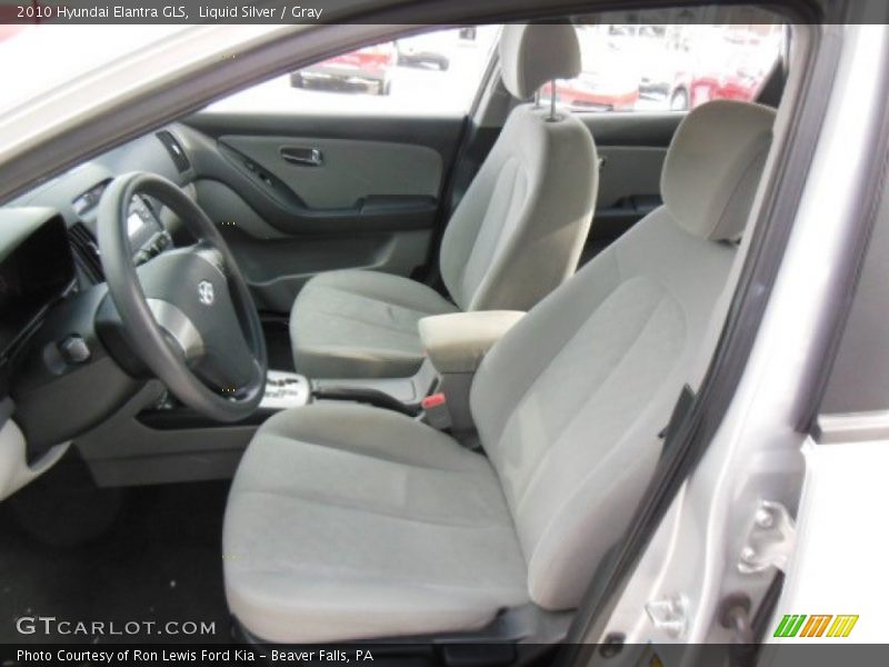 Liquid Silver / Gray 2010 Hyundai Elantra GLS