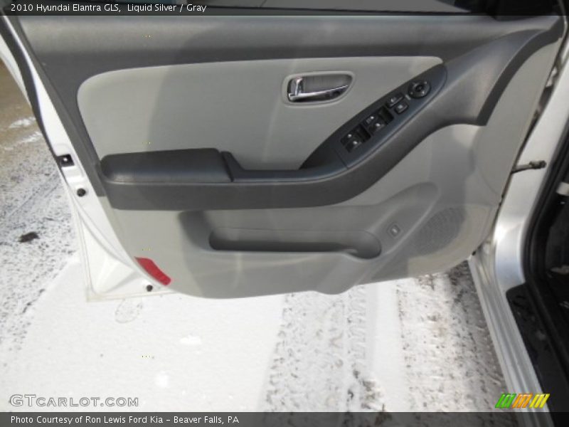 Liquid Silver / Gray 2010 Hyundai Elantra GLS